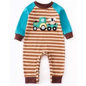 Farm Animal Train Romper